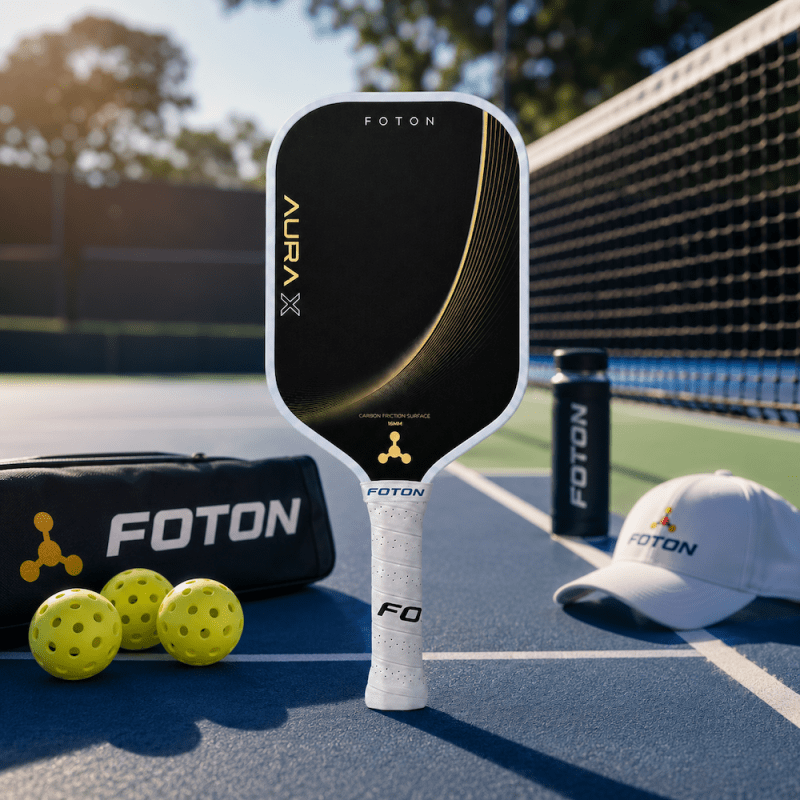 Vợt Pickleball FOTON Aura X Carbon Fiber Lõi Foam Air Matrix 16mm 