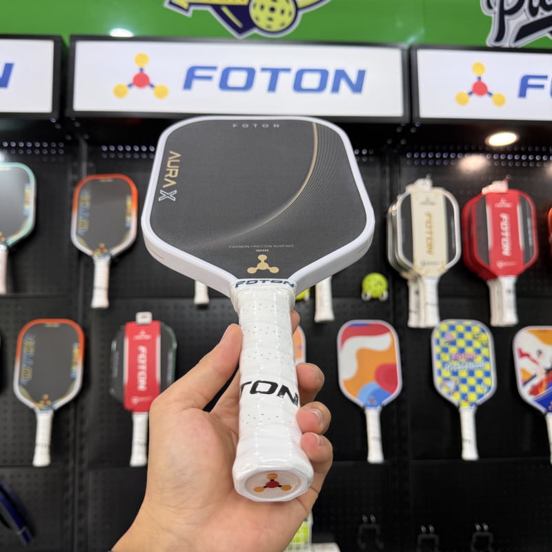 Vợt Pickleball FOTON Aura X Carbon Fiber Lõi Foam Air Matrix 16mm 