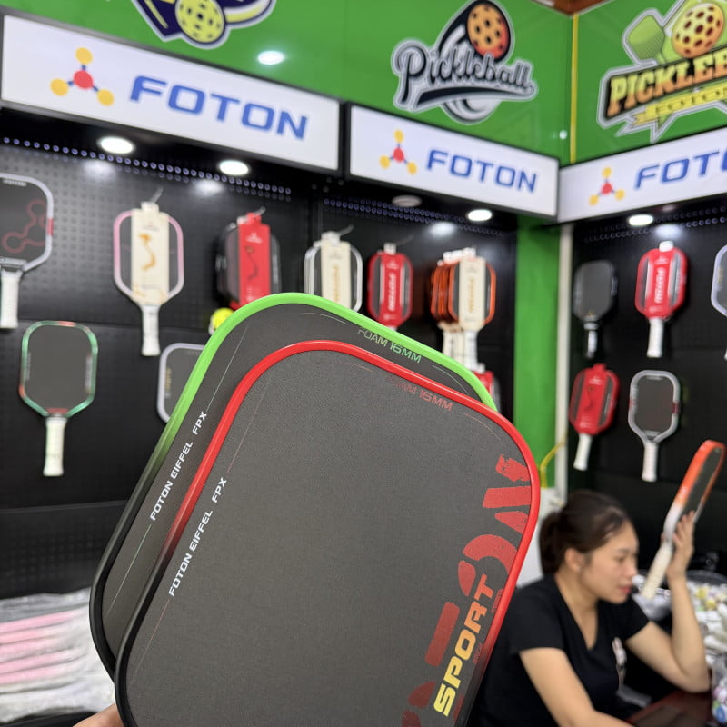 Vợt Pickleball FOTON Eiffel FPX 16mm Carbon Fiber – Lõi Foam Air Matrix, Chip NFC Chính Hãng 