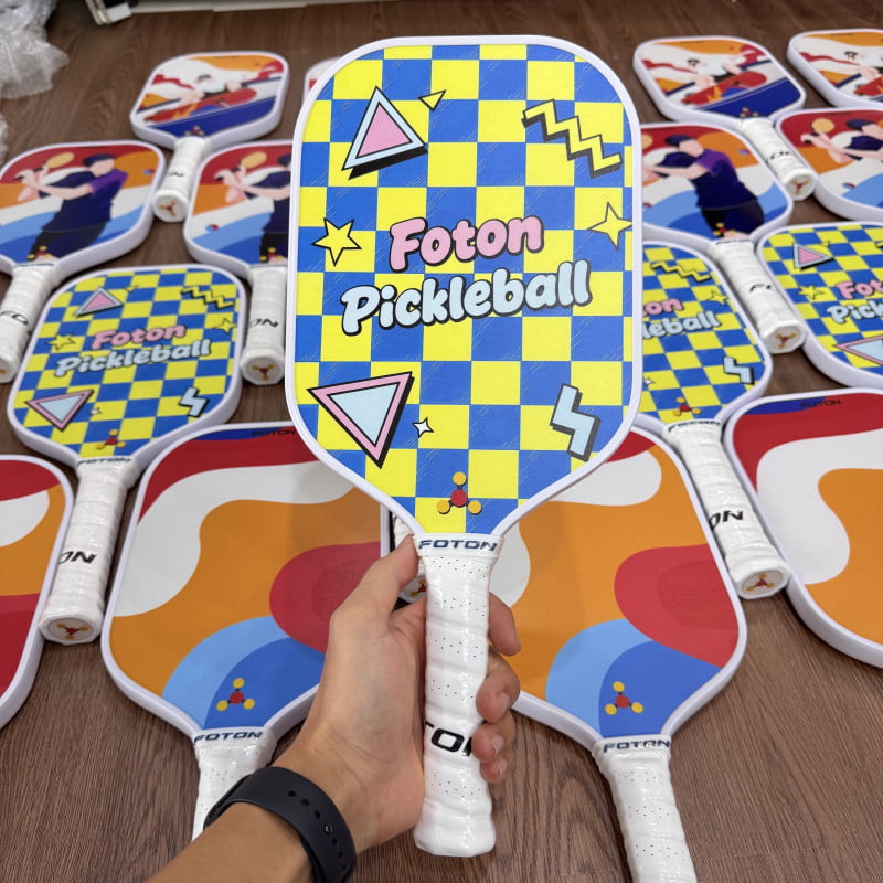 Vợt Pickleball FOTON Dynamic 16mm Sợi Thủy Tinh Lõi PP Tổ Ong Nhẹ 225g Dành Cho Người Mới 