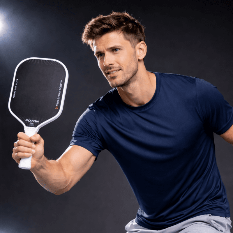 Vợt Pickleball Foton Lux Elite – Carbon Toray, Lõi 3 Lớp, Vợt Cao Cấp Giảm Rung, Tăng Sức Mạnh 
