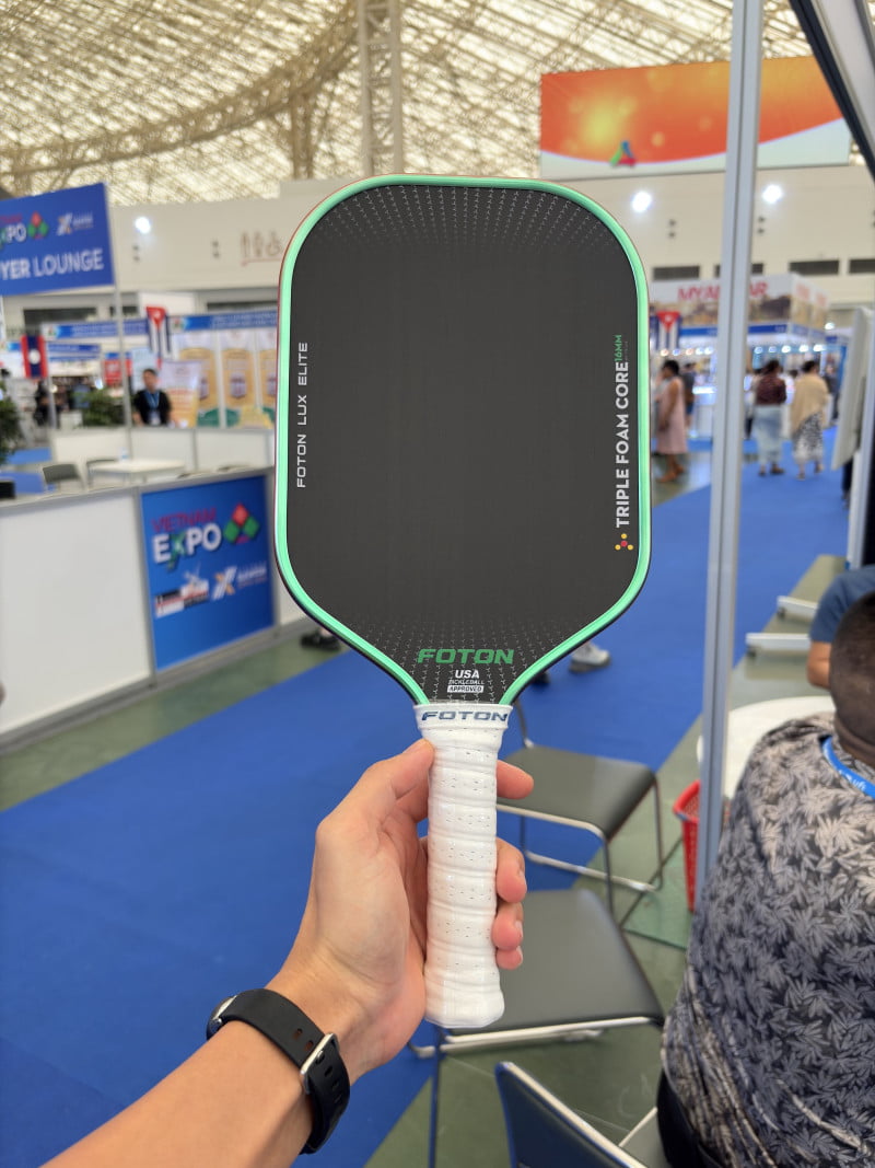 Vợt Pickleball Foton Lux Elite – Carbon Toray, Lõi 3 Lớp, Vợt Cao Cấp Giảm Rung, Tăng Sức Mạnh 