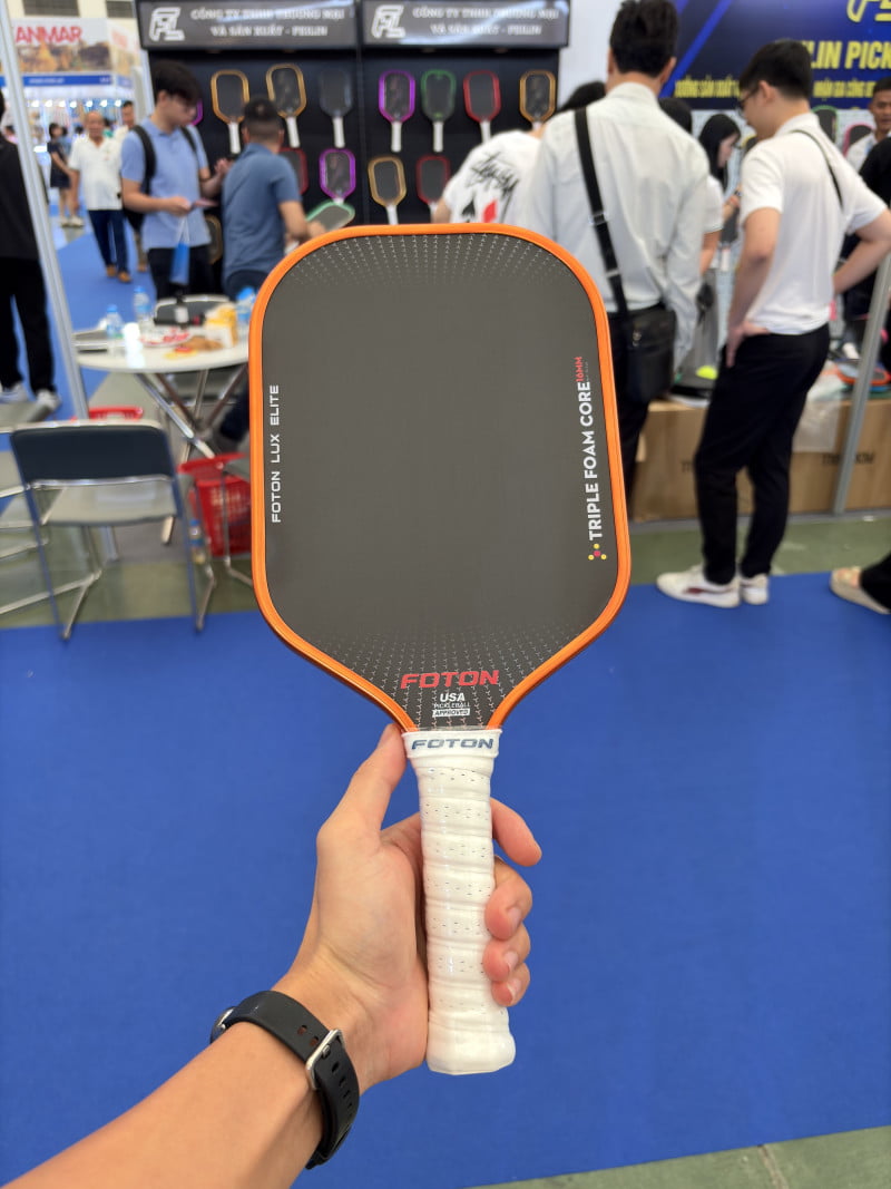 Vợt Pickleball Foton Lux Elite – Carbon Toray, Lõi 3 Lớp, Vợt Cao Cấp Giảm Rung, Tăng Sức Mạnh 
