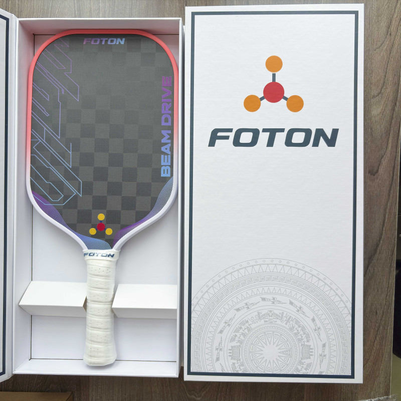 Vợt Pickleball Foton Beam Drive 16mm – Carbon 18K, Kiểm Soát Tốt, Dành Cho Người Chơi Trung Cấp 