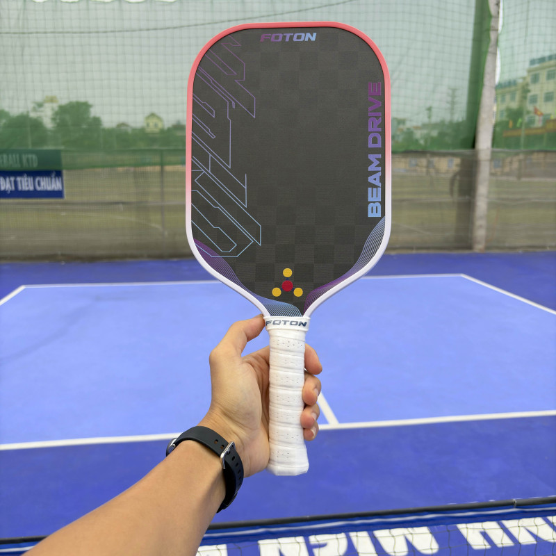 Vợt Pickleball Foton Beam Drive 16mm – Carbon 18K, Kiểm Soát Tốt, Dành Cho Người Chơi Trung Cấp 