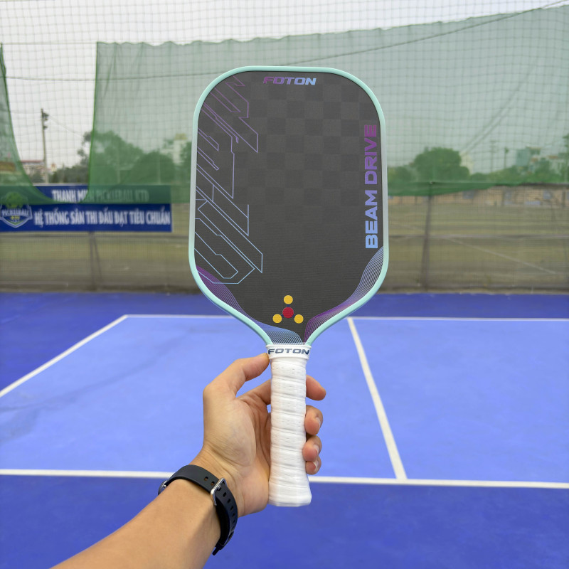 Vợt Pickleball Foton Beam Drive 16mm – Carbon 18K, Kiểm Soát Tốt, Dành Cho Người Chơi Trung Cấp 