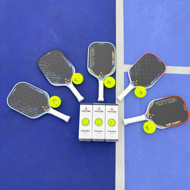 Vợt Pickleball Foton Beam Drive 16mm – Carbon 18K, Kiểm Soát Tốt, Dành Cho Người Chơi Trung Cấp 