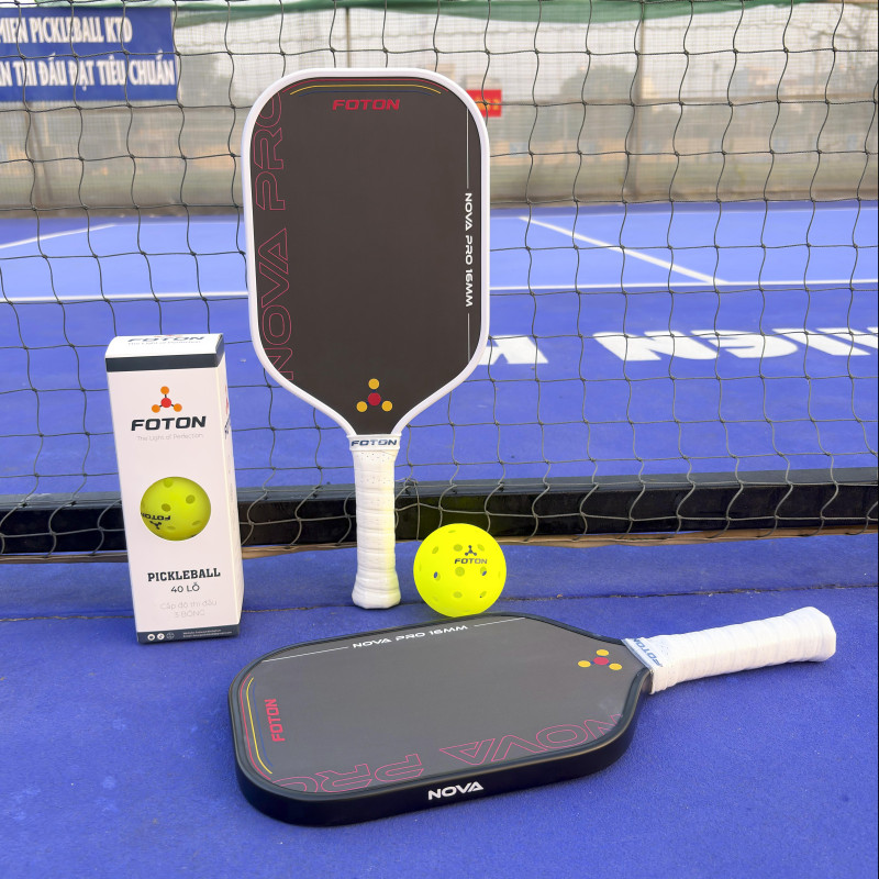 Vợt Pickleball Foton Nova Pro Carbon Fiber 16mm – Dành Cho Người Chơi Thi Đấu Chuyên Nghiệp 