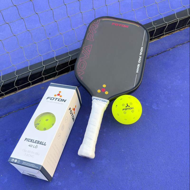 Vợt Pickleball Foton Nova Pro Carbon Fiber 16mm – Dành Cho Người Chơi Thi Đấu Chuyên Nghiệp 