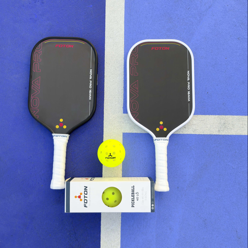 Vợt Pickleball Foton Nova Pro Carbon Fiber 16mm – Dành Cho Người Chơi Thi Đấu Chuyên Nghiệp 