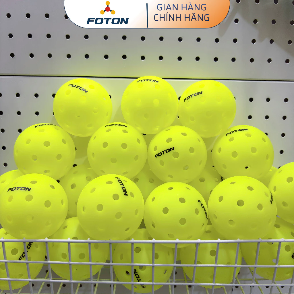 Bóng Pickleball Foton 40 Lỗ – Chuẩn Thi Đấu, Độ Bền Cao, Polyethylene Siêu Bền